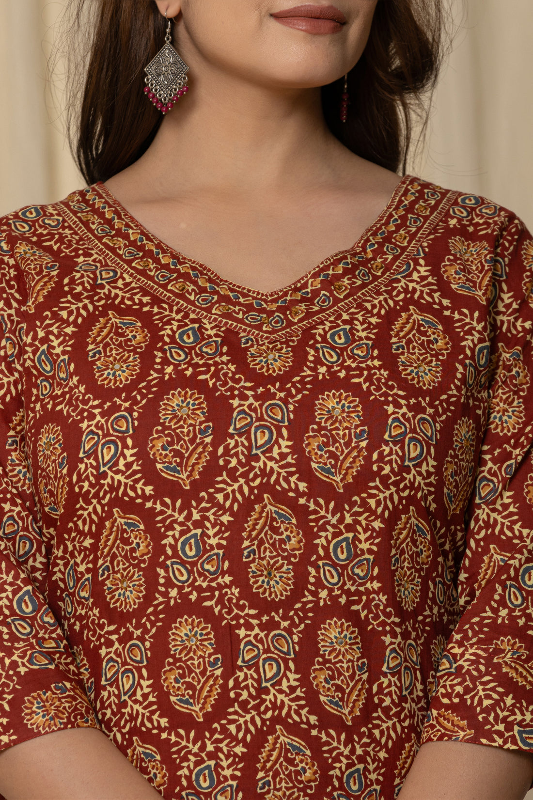 Women's Cotton Fabric Printed Kurta Set